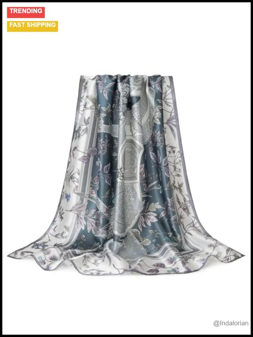 100% Mulberry Silk Scarf 35